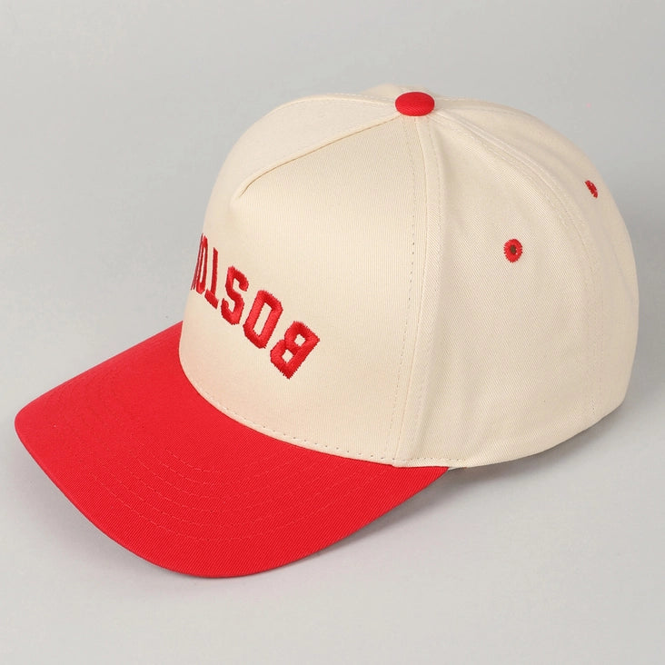 BOSTON Upside Down Two-Tone Trucker Baseball Cap