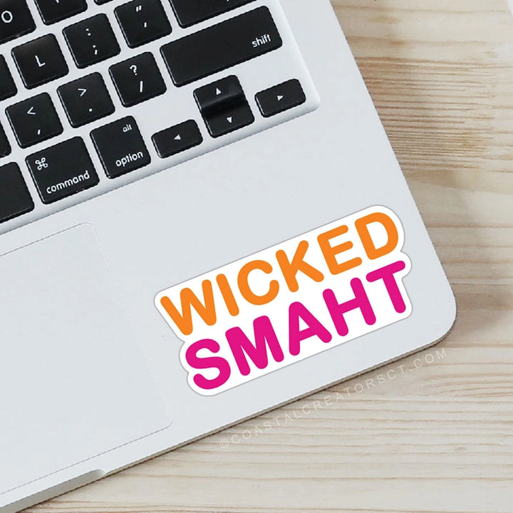 Dunkin Wicked Smaht Laptop Bottle Phone Sticker (Waterproof)