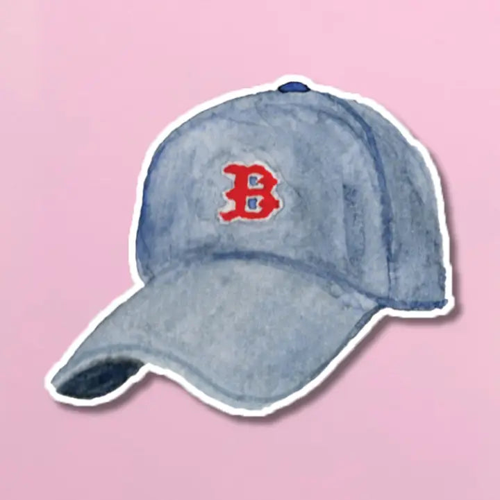 Boston Red Sox Hat Sticker