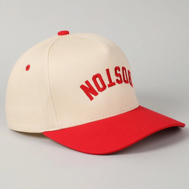 BOSTON Upside Down Two-Tone Trucker Baseball Cap