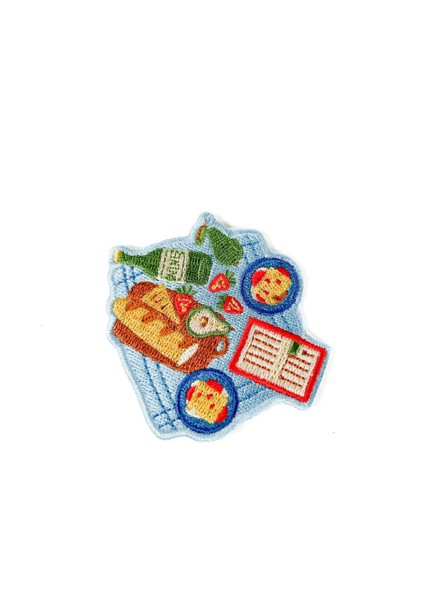 Picnic Embroidered Patch Food Iron On Charcuterie Hat Totes