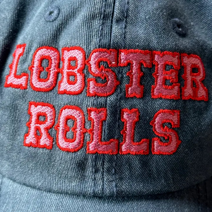 Lobster Rolls Baseball Cap Dad Hat Nautical Foodie Coastal