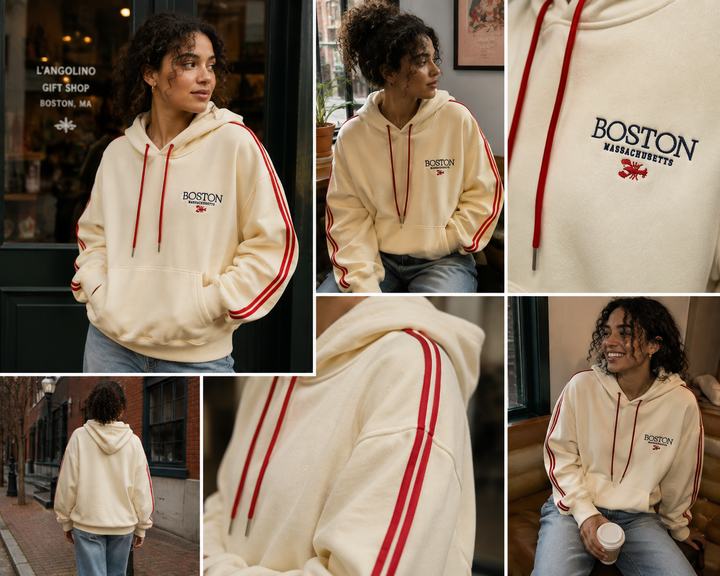Boston Lobster Racing Stripe Hoodie