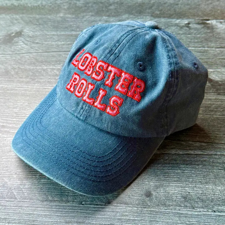 Lobster Rolls Baseball Cap Dad Hat Nautical Foodie Coastal