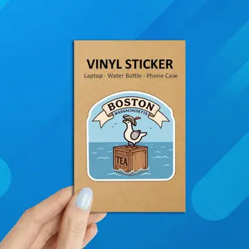 Boston Tea Party Massachusetts Laptop Sticker