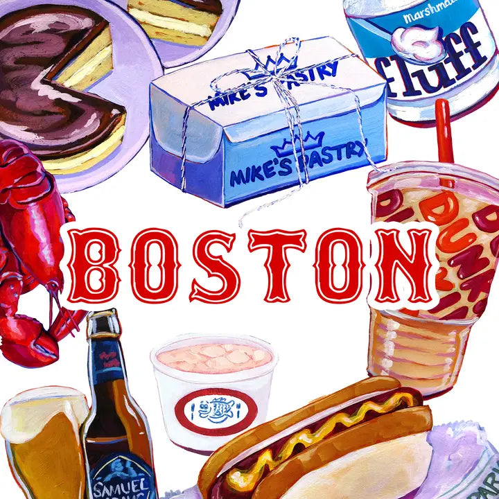 Boston Foods - New England Souvenir Stickers