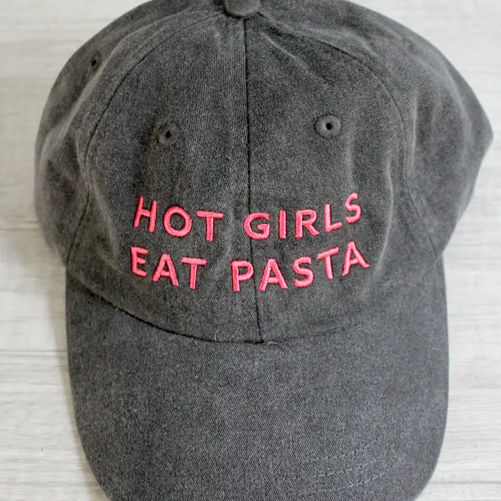 Hot Girls Eat Pasta Baseball Hat