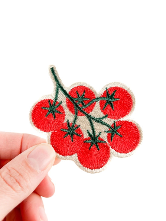 Tomato Vine Embroidered Patch Garden Lover Iron On Patch Hat