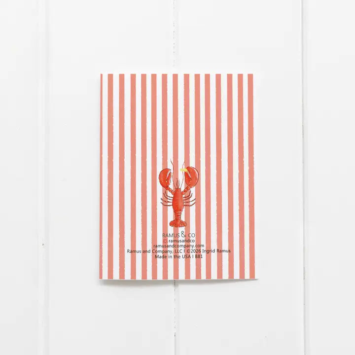 Wicked Good Birthday- Lobster Roll Greeting Card