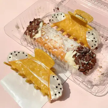 Holy Cannoli Chocolate Chip Claw Clip - Cellulose Acetate