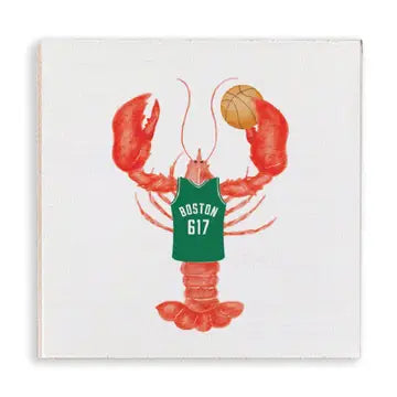 Boston Basketball Lobster Magnet