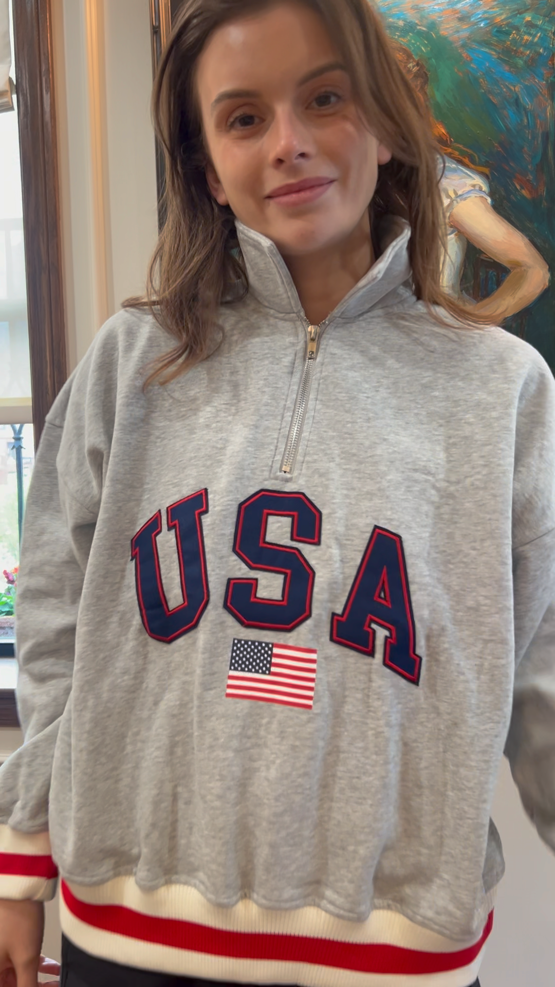 Patriotic Heritage Half-Zip Sweatshirt