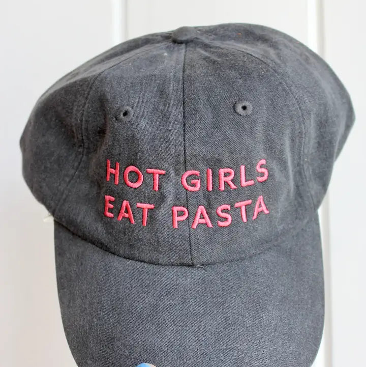 Hot Girls Eat Pasta Baseball Hat