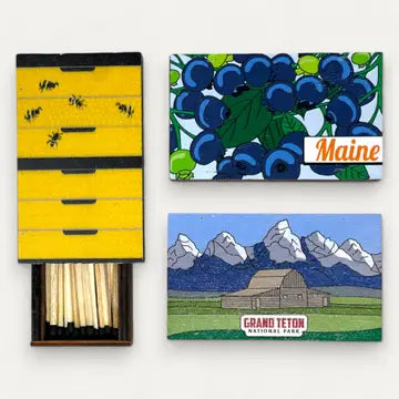 Wooden Keepsake Matchbox with Matches - Custom