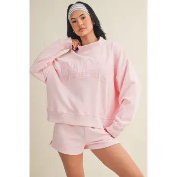 Salty Oversized Mock Neck Sweatshirt