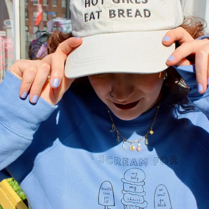 Hot Girls Eat Bread Baseball Hat