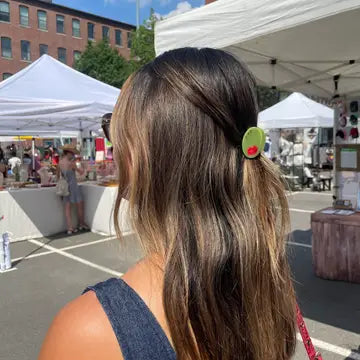 Olive Claw Clip - Cellulose Acetate