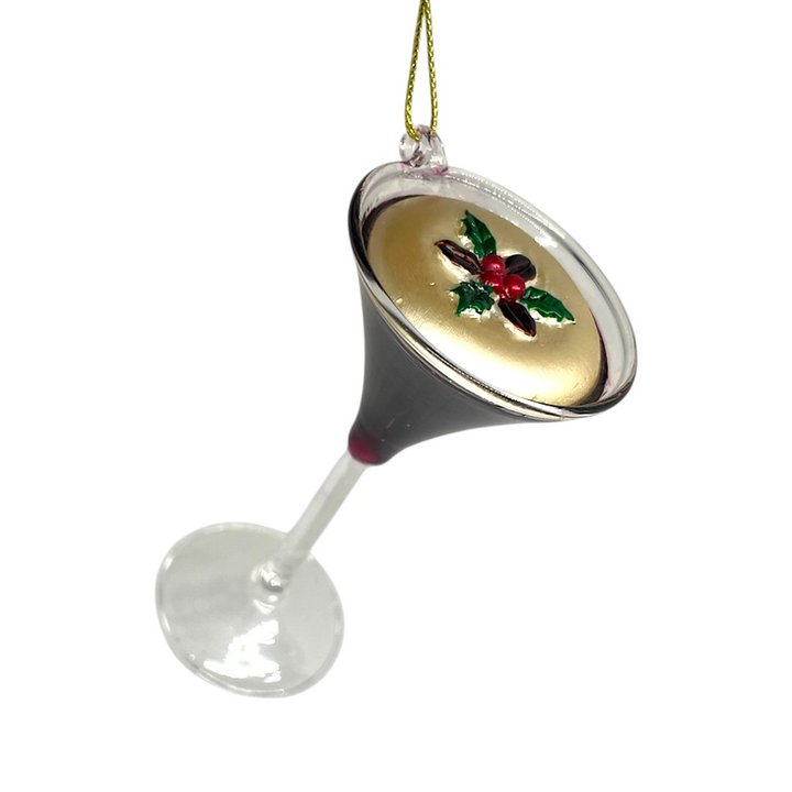 Espresso Martini Glass Christmas Ornament