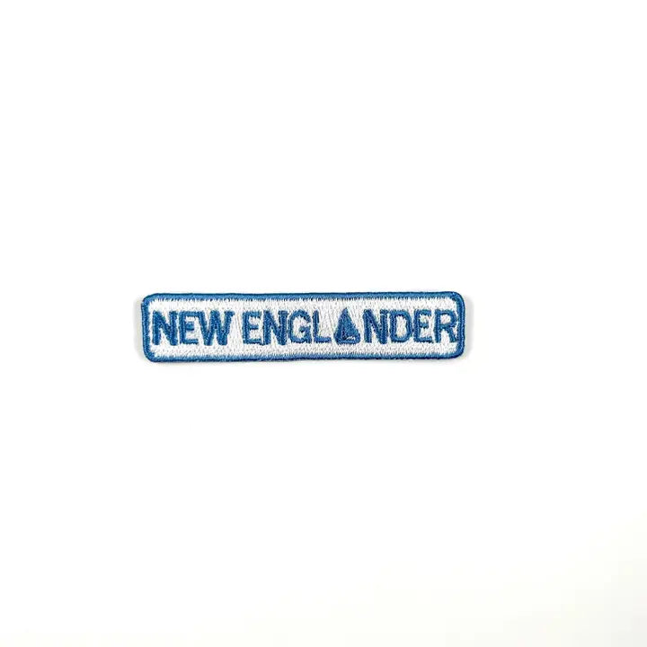New England Iron On Patch New Englander Sailboat Embroidered