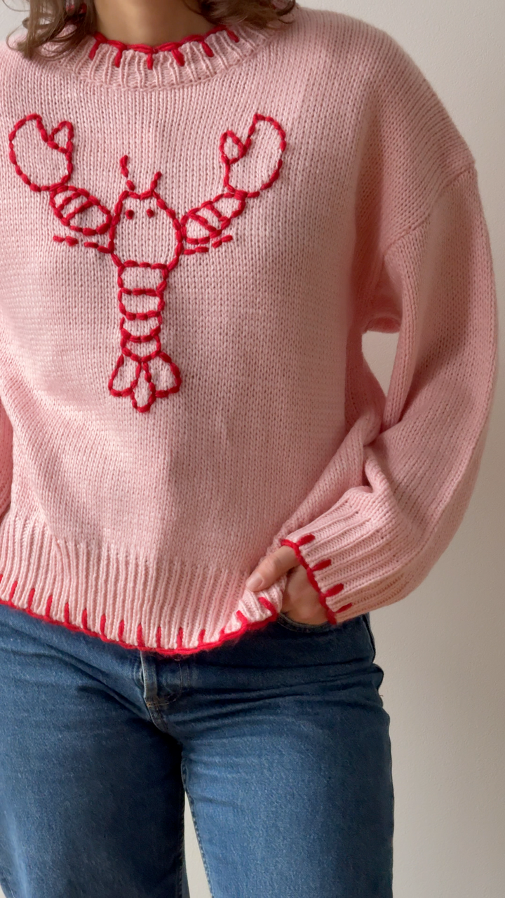 Pink Knit Sweater image 1