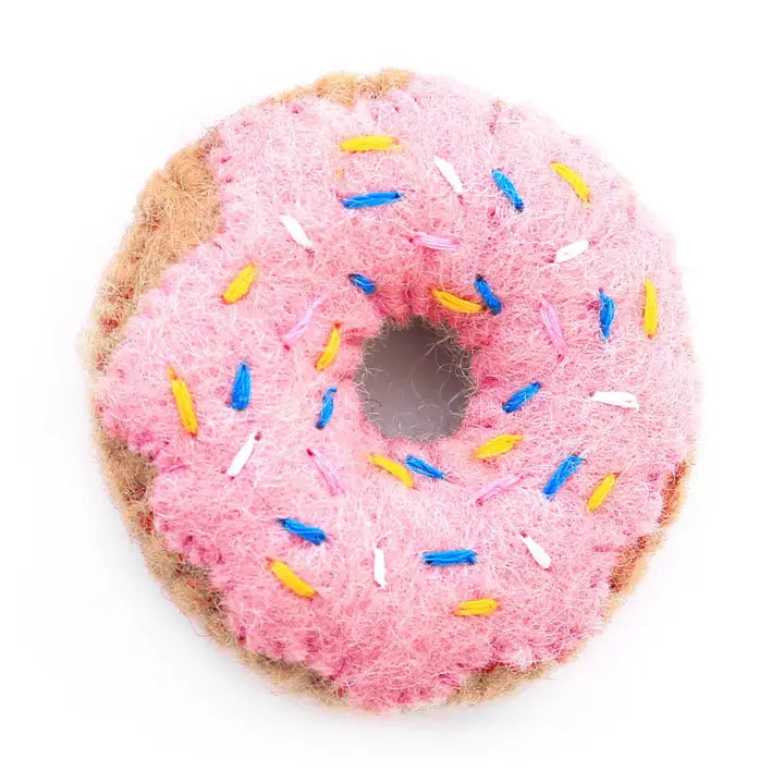 Strawberry Donut Cat Toy