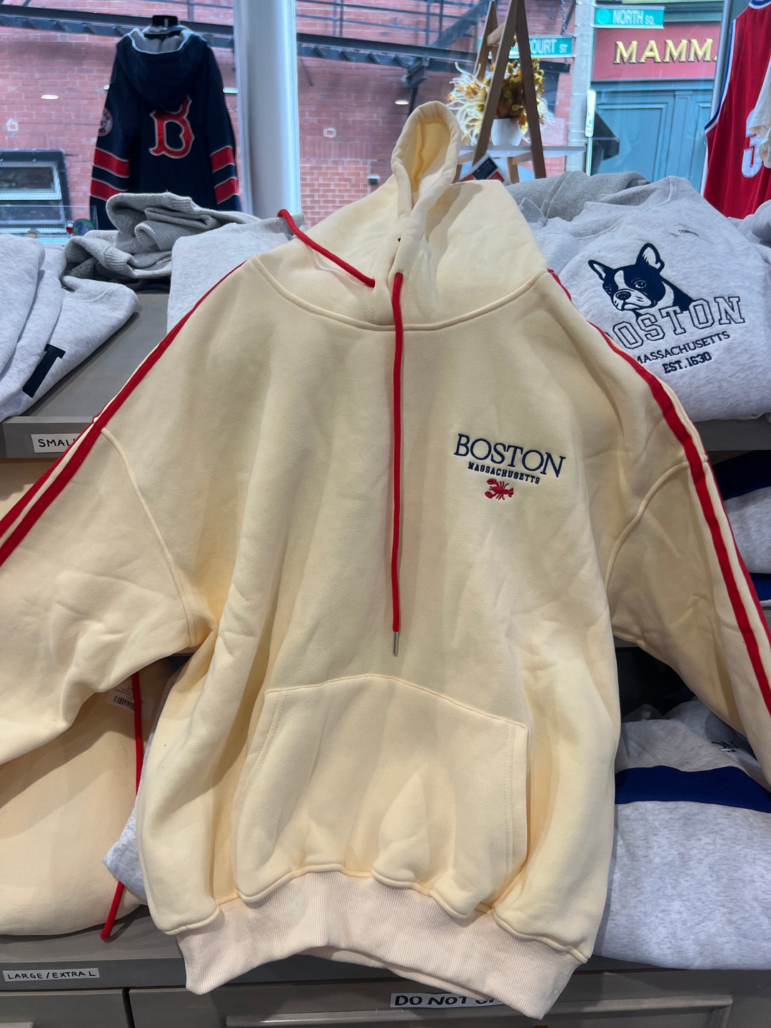 Boston Lobster Racing Stripe Hoodie