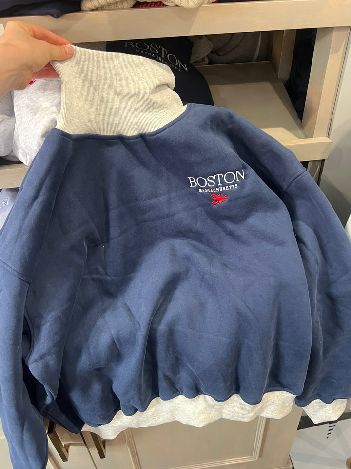 Two-Tone Boston Lobster Mock Neck