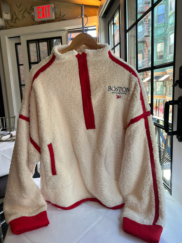Boston Lobster Sherpa Quarter-Zip Pullover