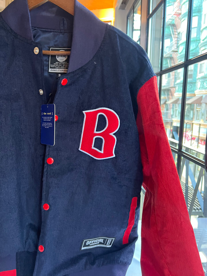L’Angolino x Official League Boston Corduroy Varsity Jacket