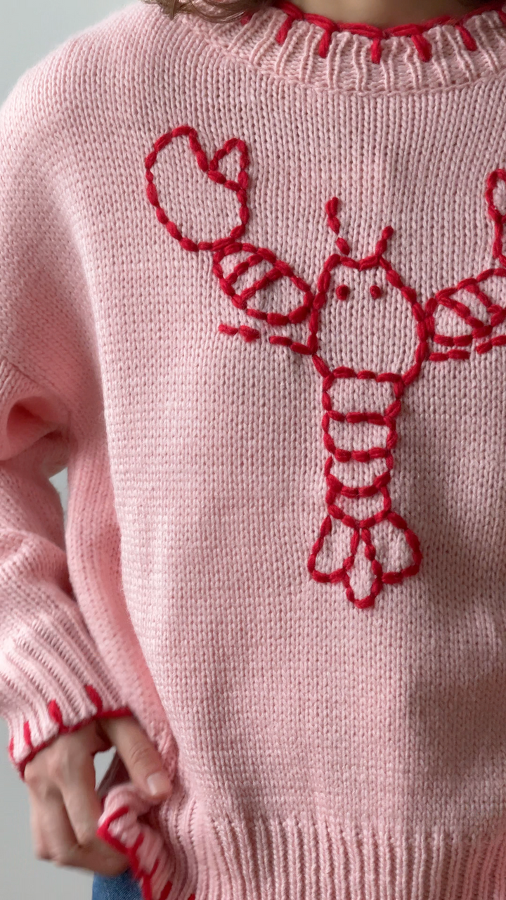 Pink Knit Sweater image 0
