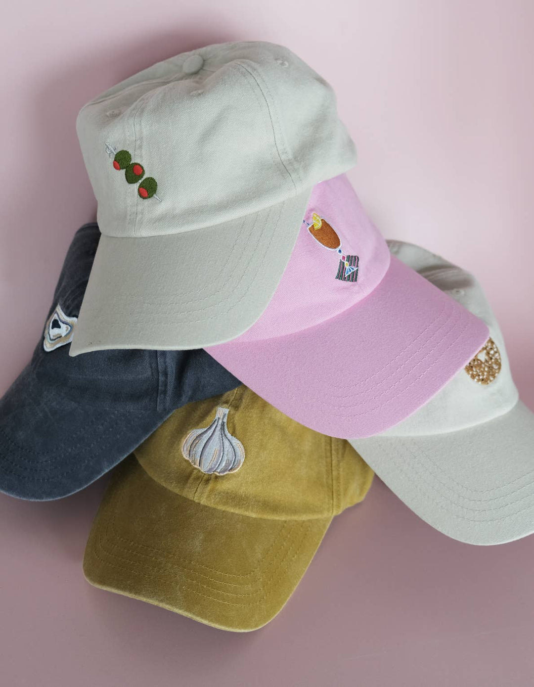 Embroidered Hat | Olives, Khaki Color