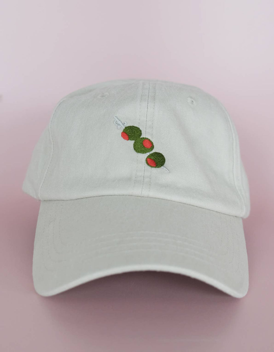 Embroidered Hat | Olives, Khaki Color
