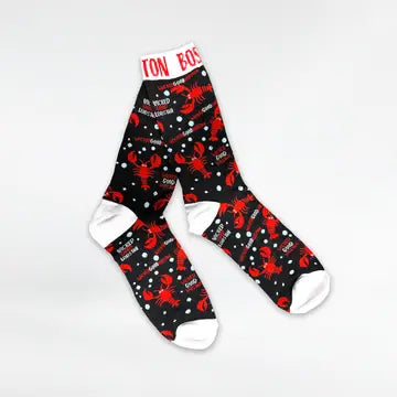 Boston Lobster Pattern Socks - Large