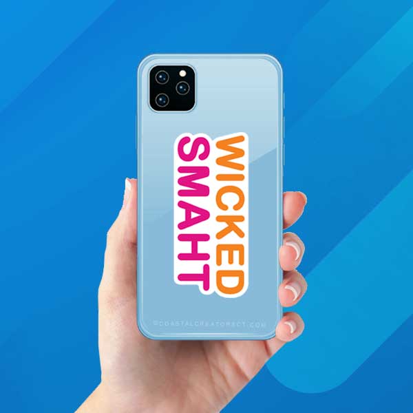 Dunkin Wicked Smaht Laptop Bottle Phone Sticker (Waterproof)