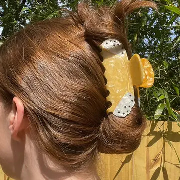 Holy Cannoli Chocolate Chip Claw Clip - Cellulose Acetate