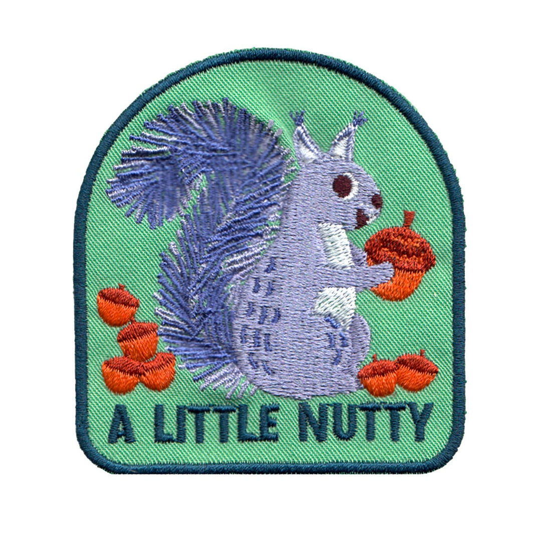 A Little Nutty Squirrel Patch: Mounted on 4x6 horizontal card
