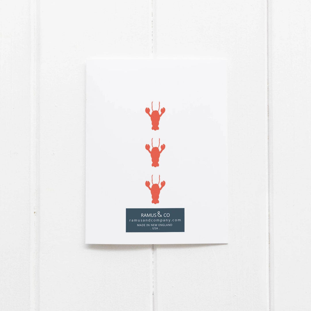 Lobster Sweater Welcome Little One Greeting Card