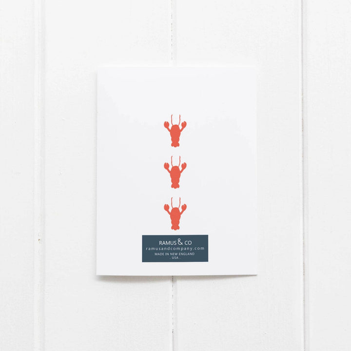Lobster Sweater Welcome Little One Greeting Card