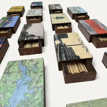 Wooden Keepsake Matchbox with Matches - Custom
