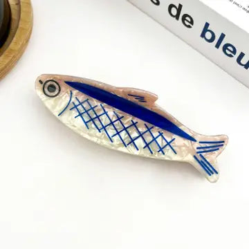Sardine-Shaped Hair Claw Clip, Ocean Style Hair Clip