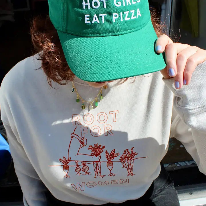 Hot Girls Eat Pizza Baseball Hat
