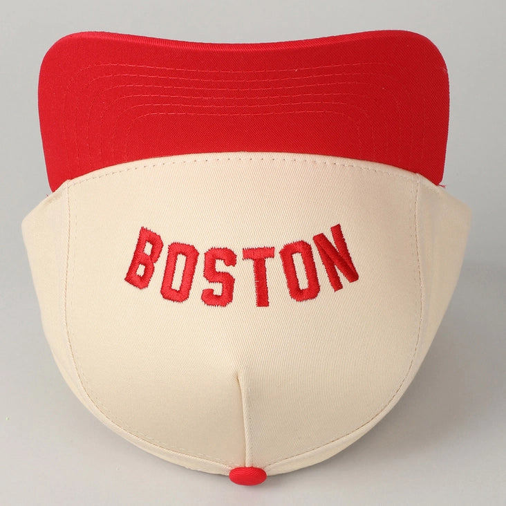 BOSTON Upside Down Two-Tone Trucker Baseball Cap