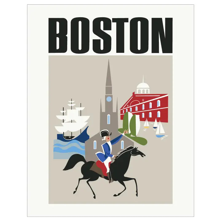 2.5'' X 3.5'' Boston's Colonial Sites Travel Magnet