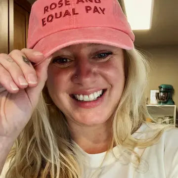 Rosé and Equal Pay Baseball Hat - Wine Lover Gifts