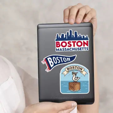 Boston Tea Party Massachusetts Laptop Sticker
