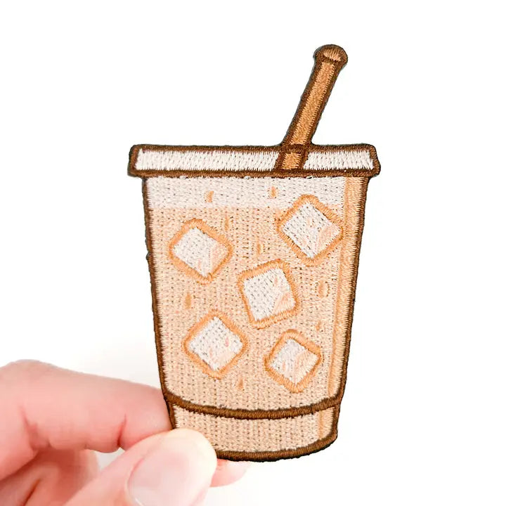 Iced Coffee Patch | Cold Brew Latte Embroidered Iron On