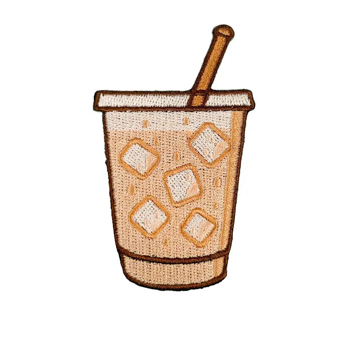 Iced Coffee Patch | Cold Brew Latte Embroidered Iron On
