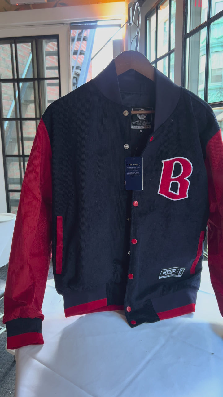 L’Angolino x Official League Boston Corduroy Varsity Jacket