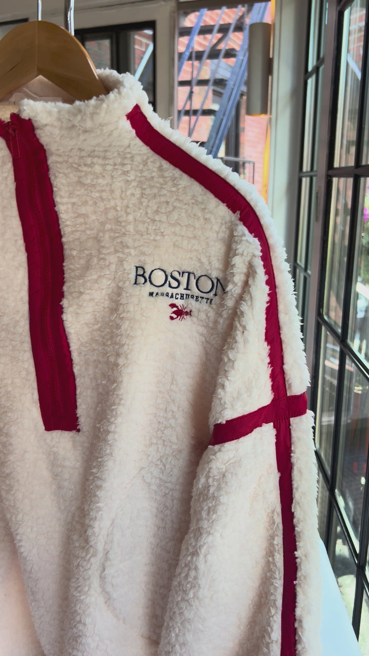 Boston Lobster Sherpa Quarter-Zip Pullover